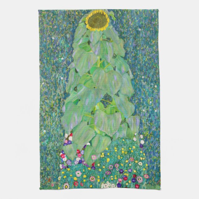 Paño De Cocina Gustav Klimt - El Girasol (Vertical)