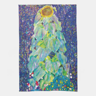Paño De Cocina Gustav Klimt - El Girasol Pintura de Arte Fino