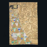 Paño De Cocina Gustav Klimt - Expectativa, Frieze Stoclet<br><div class="desc">El árbol de la vida,  Stoclet Frieze,  Expectation - Gustav Klimt,  Cardboard,  1909</div>