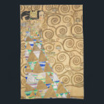Paño De Cocina Gustav Klimt - Expectativa, Frieze Stoclet<br><div class="desc">El árbol de la vida,  Stoclet Frieze,  Expectation - Gustav Klimt,  Cardboard,  1909</div>