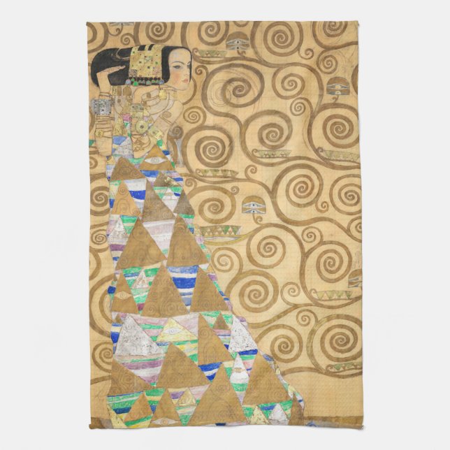 Paño De Cocina Gustav Klimt - Expectativa, Frieze Stoclet (Vertical)