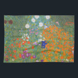 Paño De Cocina Gustav Klimt Flor Jardín Naturaleza<br><div class="desc">Un bonito cuadro del jardín,  un cuadro clásico de Gustav Klimt,  llamado Cottage Garden,  o Bauergarten,  1907,  que se encuentra cerca de un jardín de flores,  un cuadro de flores de colores.</div>