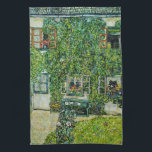 Paño De Cocina Gustav Klimt - La Casa de la Guardia<br><div class="desc">Casa de Guardaboschi / Casa en Weissenbach del Lago Attersee - Gustav Klimt,  Petróleo en lienzo,  1912</div>