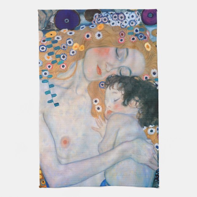 Paño De Cocina Gustav Klimt - Madre e hijo (Vertical)
