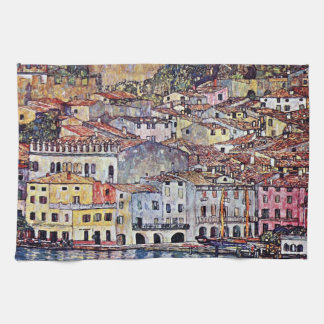 Paño De Cocina Gustav Klimt - Malcesine en el lago de Garda Itali