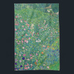 Paño De Cocina Gustav Klimt - Paisaje de los jardines italianos<br><div class="desc">Paisaje Jardín Italiano / Paisaje Horticultural Italiano - Gustav Klimt,  Petróleo en Lienzo,  1913</div>
