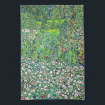 Paño De Cocina Gustav Klimt - Paisaje Horticultural y cima de col<br><div class="desc">Paisaje Horticultural con una colina - Gustav Klimt,  Petróleo en lienzo,  1916</div>