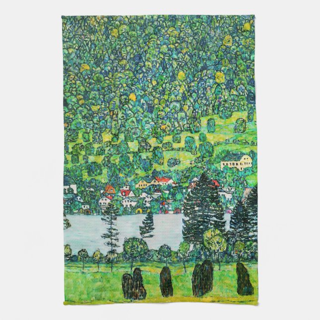 Paño De Cocina Gustav Klimt - Pendiente de montaña en Unterach (Vertical)