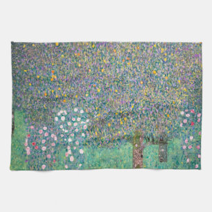 Paño De Cocina Gustav Klimt - Rosebushes bajo los árboles
