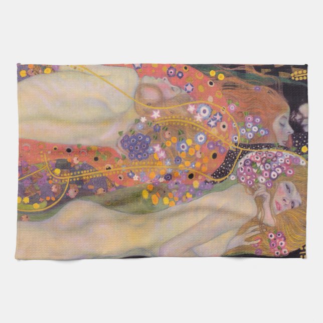 Paño De Cocina Gustav Klimt - Serpientes Acuáticas II (Horizontal)