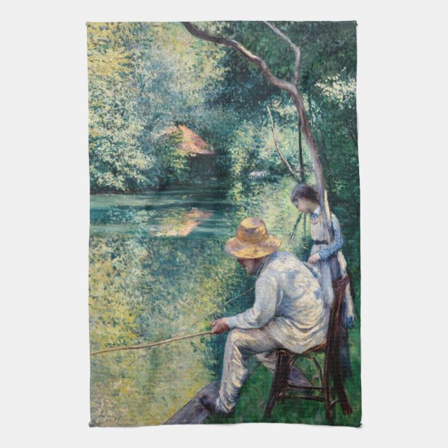 Paño De Cocina Gustave Caillebotte - Angling (Vertical)