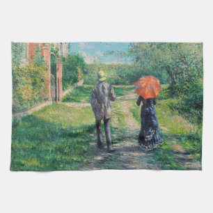 Paño De Cocina Gustave Caillebotte - El camino cuesta arriba