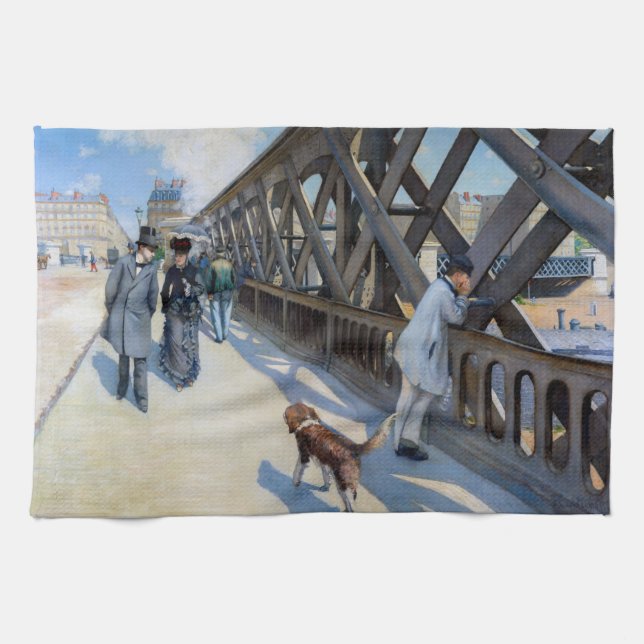 Paño De Cocina Gustave Caillebotte - Le Pont de l'Europe (Horizontal)
