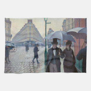 Paño De Cocina Gustave Caillebotte - Paris Street; Rainy Day