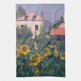 Paño De Cocina Gustave Caillebotte - Sunflowers, Garden