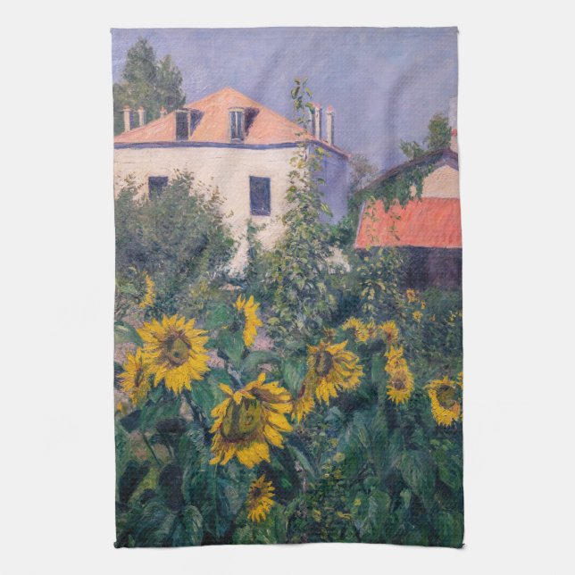 Paño De Cocina Gustave Caillebotte - Sunflowers, Garden (Vertical)