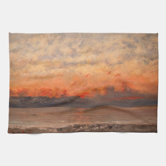 Paño De Cocina Gustave Courbet - Sunset (Horizontal)