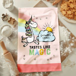 Paño De Cocina Gustos como el Unicornio Mágico<br><div class="desc">Gustos como la toalla de cocina de Magic Unicorn - Si eres un cocinero tan asombroso que tu comida sabe a magia. Esta es sin duda la toalla de té de cocina perfecta. Un mágico y caprichoso unicornio volando alrededor de las arcoiris y las estrellas. La hora de la cena...</div>