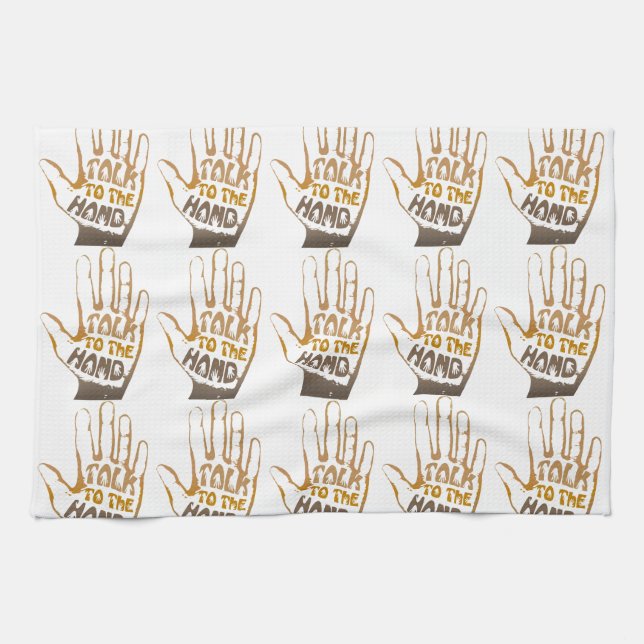 Paño De Cocina Hablar Con La Mano (Horizontal)