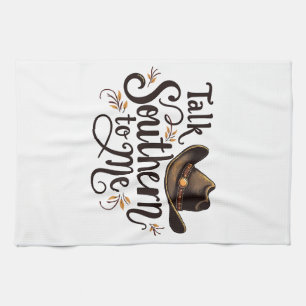 Paño De Cocina Hable sureño conmigo gracioso Gorra de Cowboy occi