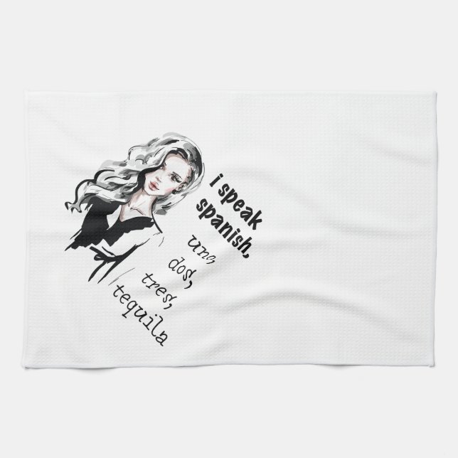 Paño De Cocina Hablo español (Horizontal)