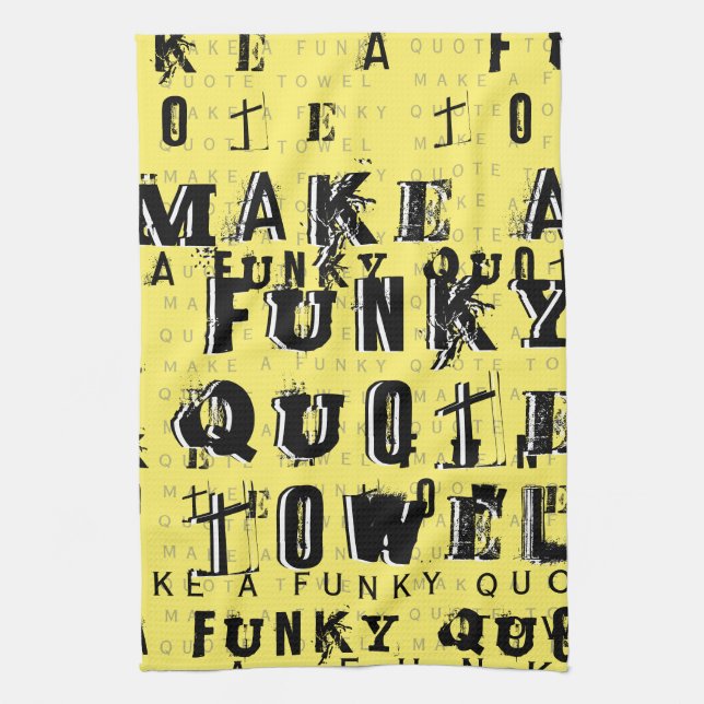 Paño De Cocina Hacer tu propia cita graciosa personalizada | Amar (Vertical)