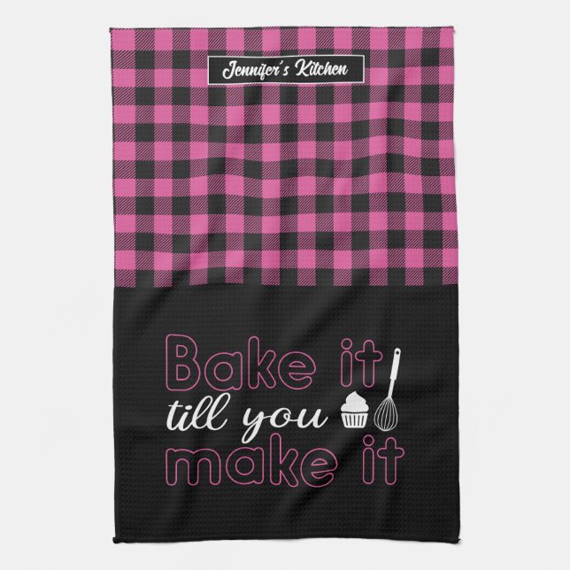 Paño De Cocina Hacerlo Fundido Hasta Que Lo Hagas Pink Planteado (Vertical)