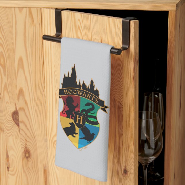 Paño De Cocina HACIENTES™ Castillo Escudo Insignia para el Orgull (Pliegue de tercios)