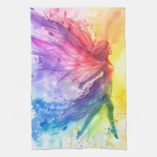 Paño De Cocina Hada de arco iris caprichosa - Cottagecore encanta
