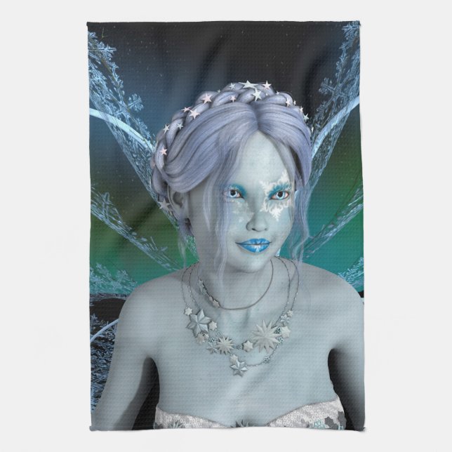 Paño De Cocina Hada de Invierno (Vertical)