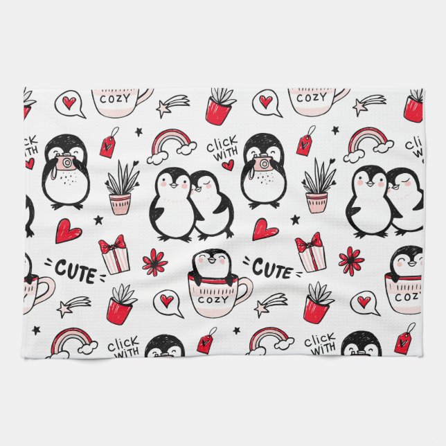 Paño De Cocina Haga clic con amor (Horizontal)