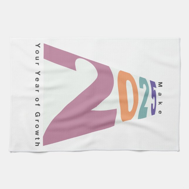 Paño De Cocina Haga de 2025 su año de crecimiento (Horizontal)