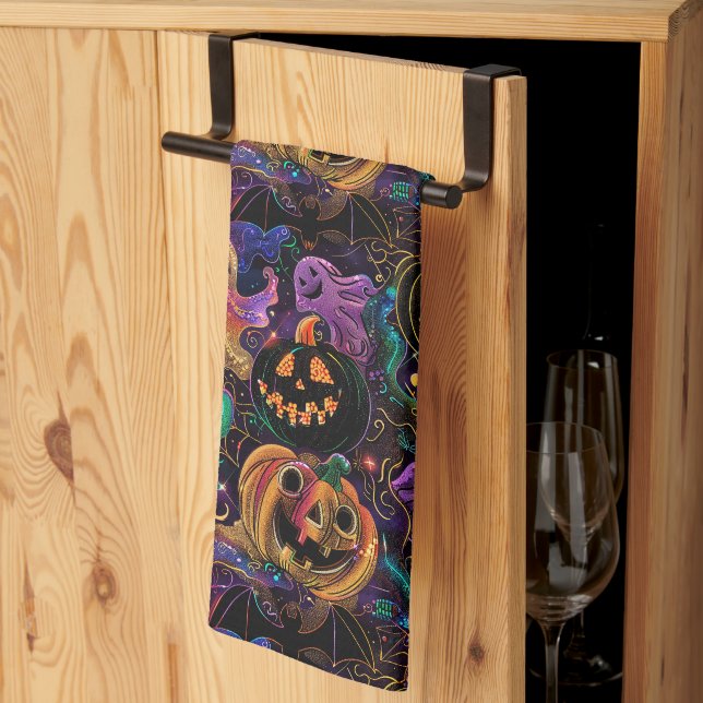Paño De Cocina Halloween (Pliegue de tercios)