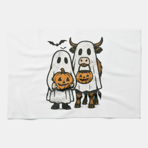 Paño De Cocina Halloween 2 de Fútbol de vaca en la región montañe