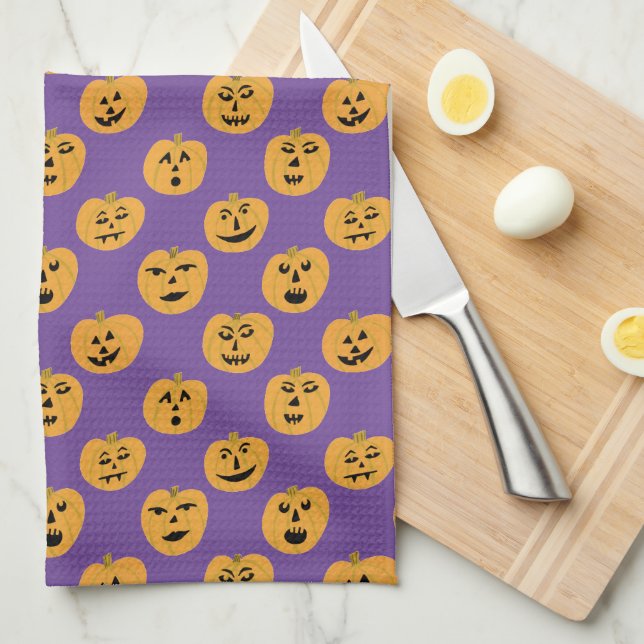 Paño De Cocina Halloween BOMBA LÁMPARAS (Doblado Cuarto)