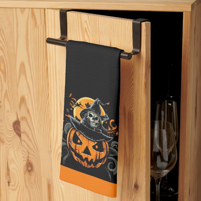 Paño De Cocina Halloween/calabaza/otoño/otoño (Pliegue de tercios)