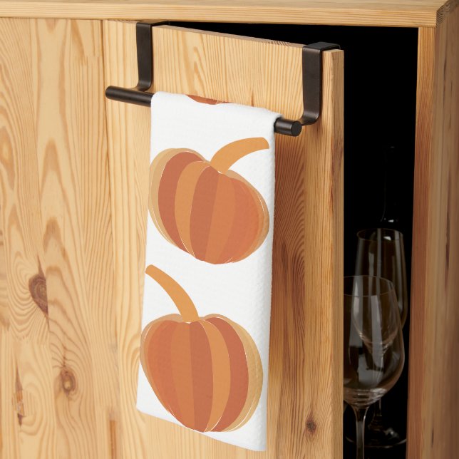 Paño De Cocina Halloween Calabaza otoño otoño halloween (Pliegue de tercios)