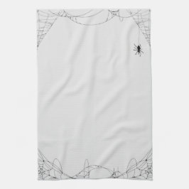 Paño De Cocina Halloween Cobwebs Design