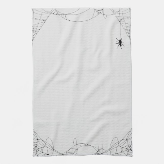 Paño De Cocina Halloween Cobwebs Design (Vertical)