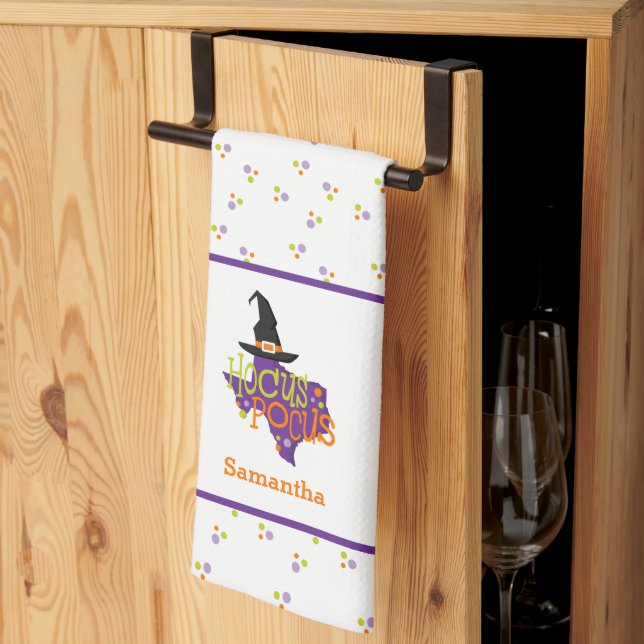 Paño De Cocina Halloween en Texas Hocus Pocus (Pliegue de tercios)