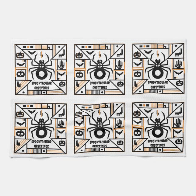 Paño De Cocina halloween esporádico (Horizontal)