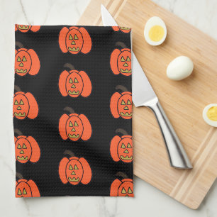 Paño De Cocina Halloween Fantasma Jack o Lanterns