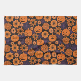 Paño De Cocina Halloween floral