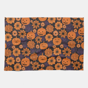 Paño De Cocina Halloween floral