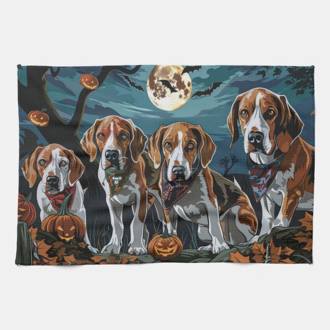 Paño De Cocina Halloween Halloween angloparlante americano (Horizontal)