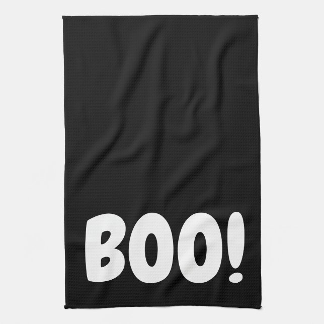 PAÑO DE COCINA HALLOWEEN HOLIDAY GRÁFICO BOO KITCHEN PLATO TOWEL (Vertical)