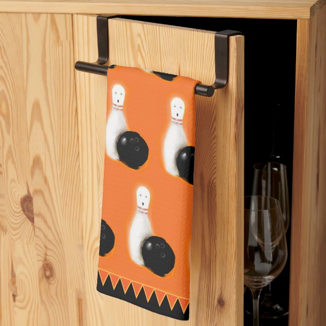 Paño De Cocina Halloween Hostess Gift Decor (Pliegue de tercios)