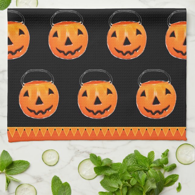 Paño De Cocina Halloween Hostess Gift Decor (Doblado)