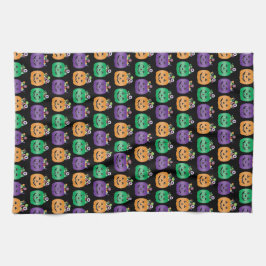 Paño De Cocina Halloween Jack O Lantern Candy