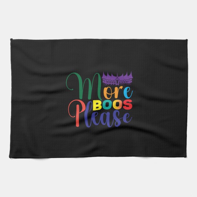 Paño De Cocina Halloween More Boos Please Birthday (Horizontal)